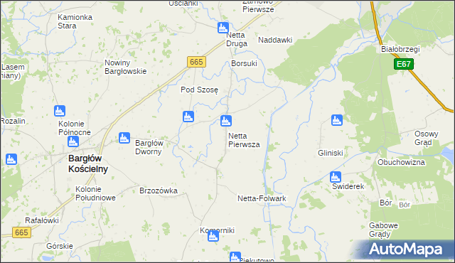 mapa Netta Pierwsza, Netta Pierwsza na mapie Targeo