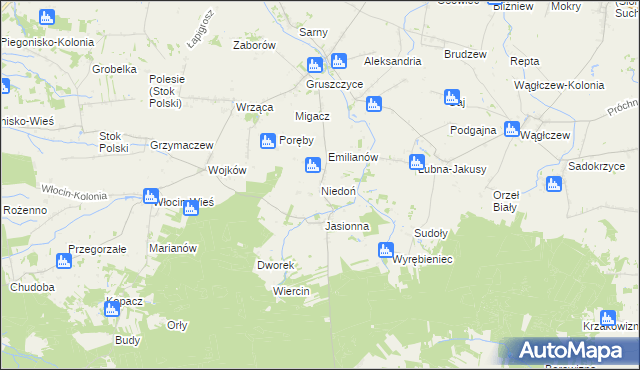 mapa Niedoń, Niedoń na mapie Targeo