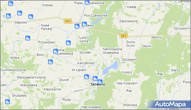 mapa Niemcowizna Szustkowska, Niemcowizna Szustkowska na mapie Targeo