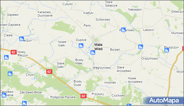 mapa Niździn, Niździn na mapie Targeo