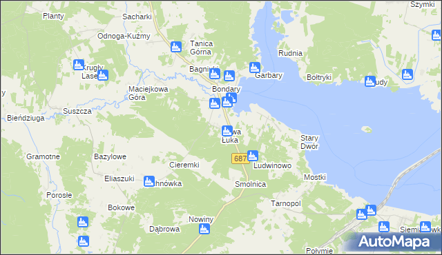 mapa Nowa Łuka, Nowa Łuka na mapie Targeo