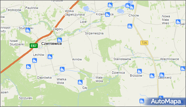 mapa Nowa Strzemeszna, Nowa Strzemeszna na mapie Targeo