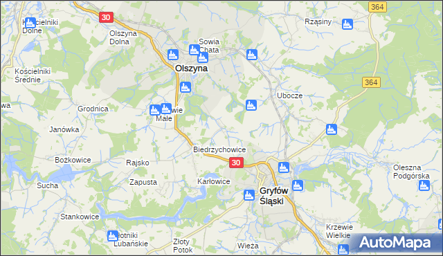 mapa Nowa Świdnica, Nowa Świdnica na mapie Targeo