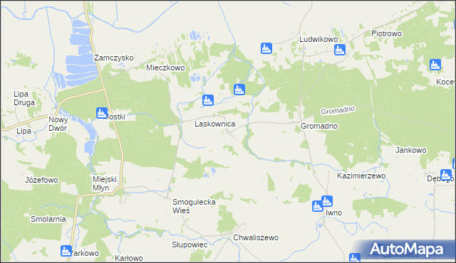 mapa Nowa Wieś Notecka, Nowa Wieś Notecka na mapie Targeo