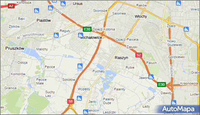 mapa Nowe Grocholice, Nowe Grocholice na mapie Targeo