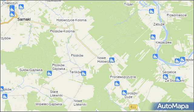 mapa Nowe Hołowczyce, Nowe Hołowczyce na mapie Targeo