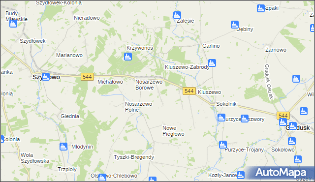 mapa Nowe Nosarzewo, Nowe Nosarzewo na mapie Targeo