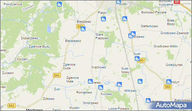 mapa Nowe Piastowo, Nowe Piastowo na mapie Targeo