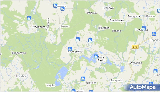 mapa Nowe Resko, Nowe Resko na mapie Targeo