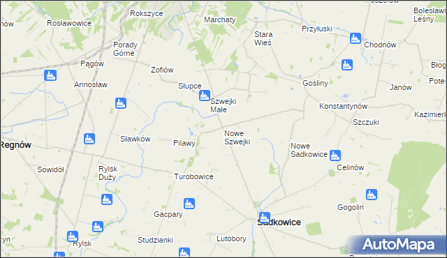 mapa Nowe Szwejki, Nowe Szwejki na mapie Targeo