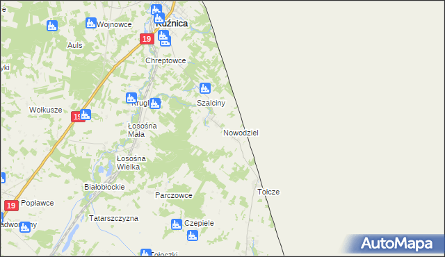 mapa Nowodziel, Nowodziel na mapie Targeo