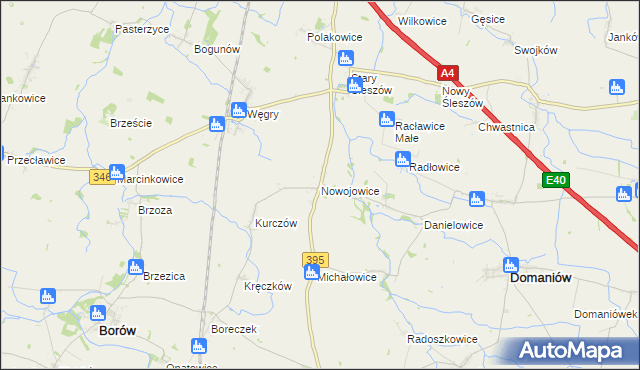 mapa Nowojowice, Nowojowice na mapie Targeo