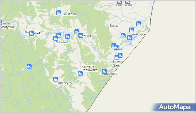 mapa Nowosiółki Dydyńskie, Nowosiółki Dydyńskie na mapie Targeo