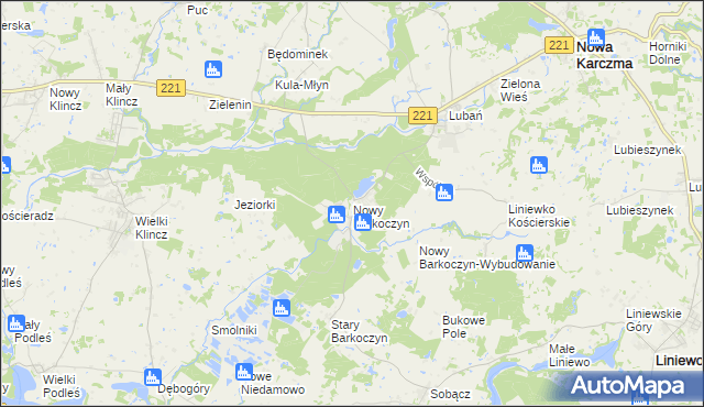 mapa Nowy Barkoczyn, Nowy Barkoczyn na mapie Targeo