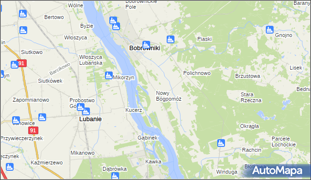 mapa Nowy Bógpomóż, Nowy Bógpomóż na mapie Targeo