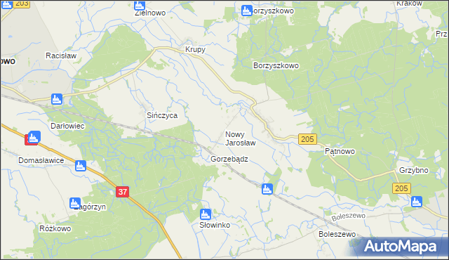 mapa Nowy Jarosław, Nowy Jarosław na mapie Targeo