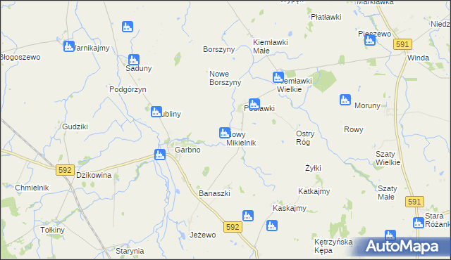 mapa Nowy Mikielnik, Nowy Mikielnik na mapie Targeo