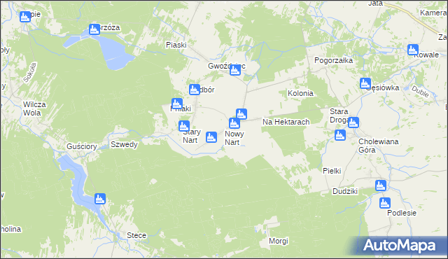 mapa Nowy Nart, Nowy Nart na mapie Targeo