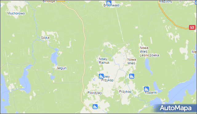 mapa Nowy Ramuk, Nowy Ramuk na mapie Targeo