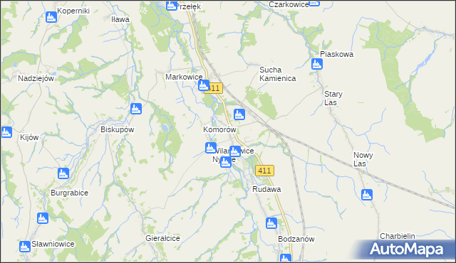 mapa Nowy Świętów, Nowy Świętów na mapie Targeo