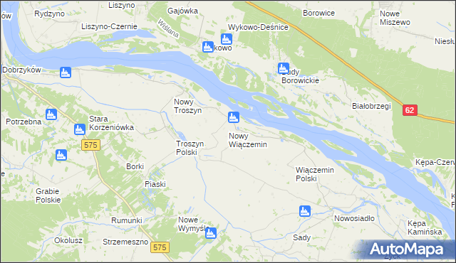 mapa Nowy Wiączemin, Nowy Wiączemin na mapie Targeo