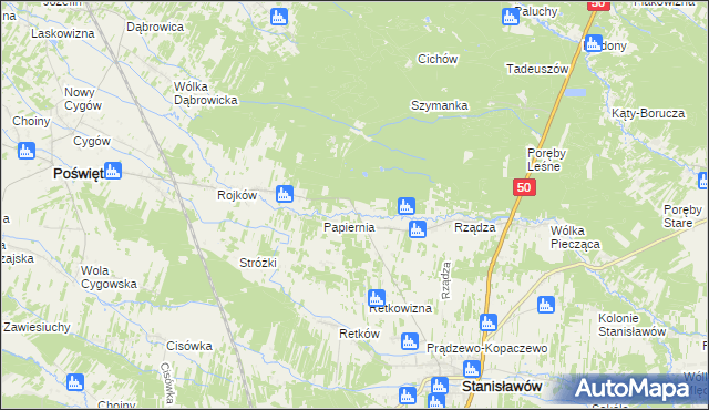 mapa Ołdakowizna, Ołdakowizna na mapie Targeo