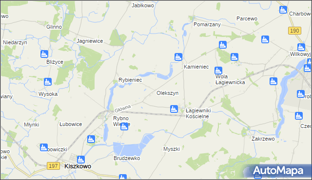 mapa Olekszyn, Olekszyn na mapie Targeo