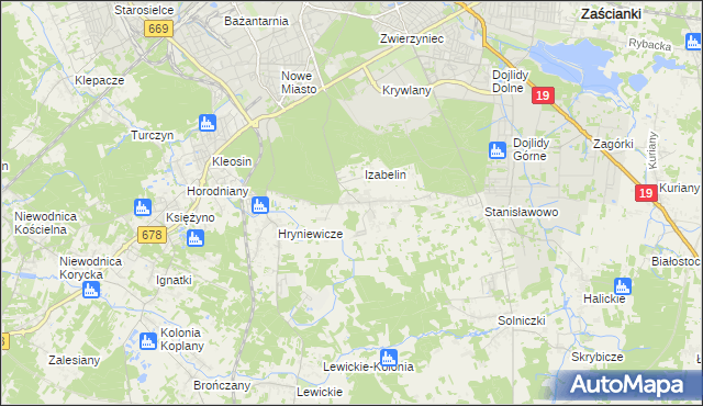 mapa Olmonty, Olmonty na mapie Targeo