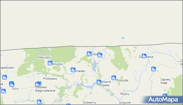 mapa Ołownik, Ołownik na mapie Targeo