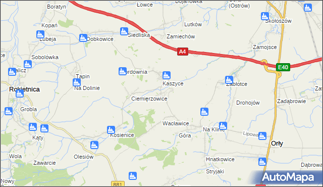 mapa Olszynka gmina Orły, Olszynka gmina Orły na mapie Targeo