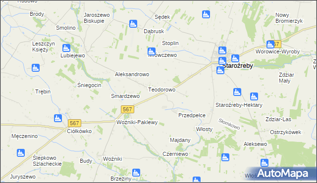 mapa Opatówiec, Opatówiec na mapie Targeo