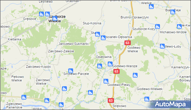 mapa Opatowina, Opatowina na mapie Targeo