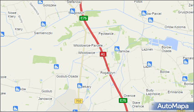 mapa Orądki, Orądki na mapie Targeo