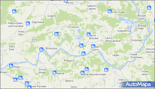 mapa Orłowo gmina Rzewnie, Orłowo gmina Rzewnie na mapie Targeo