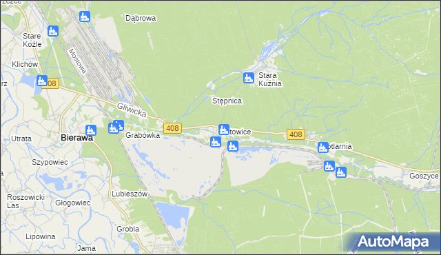 mapa Ortowice, Ortowice na mapie Targeo