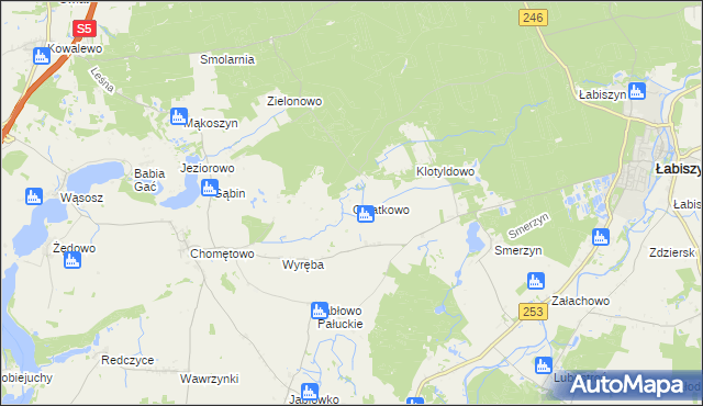 mapa Ostatkowo, Ostatkowo na mapie Targeo