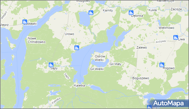 mapa Ostrów Wielki, Ostrów Wielki na mapie Targeo