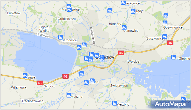 mapa Otmuchów, Otmuchów na mapie Targeo