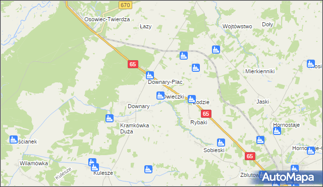 mapa Owieczki gmina Goniądz, Owieczki gmina Goniądz na mapie Targeo