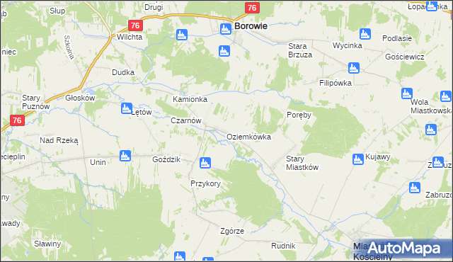 mapa Oziemkówka, Oziemkówka na mapie Targeo