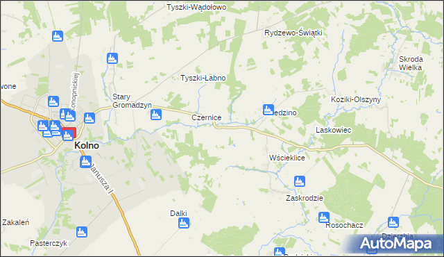 mapa Pachuczyn, Pachuczyn na mapie Targeo