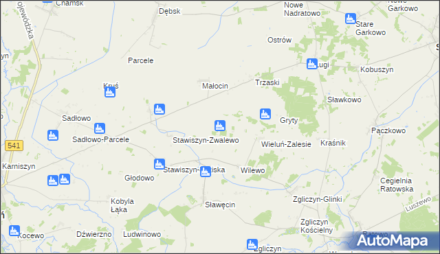 mapa Pełki, Pełki na mapie Targeo