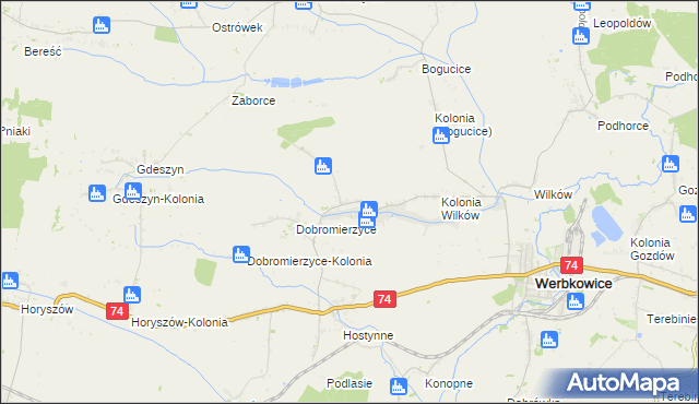 mapa Peresołowice, Peresołowice na mapie Targeo