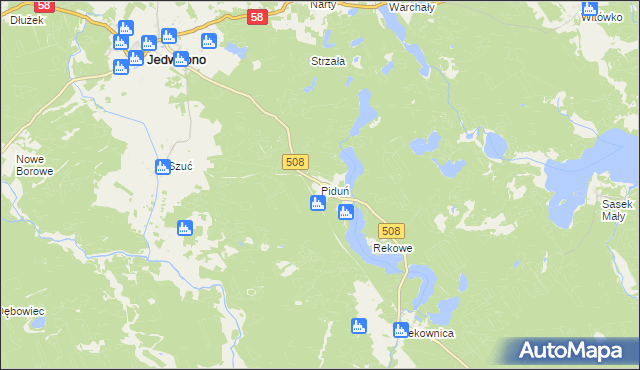 mapa Piduń, Piduń na mapie Targeo