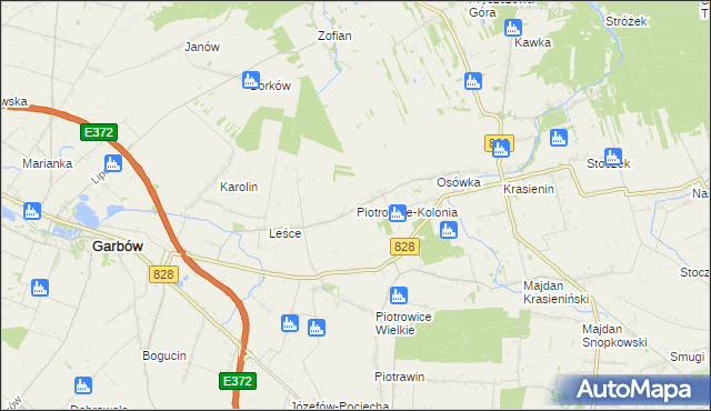 mapa Piotrowice-Kolonia, Piotrowice-Kolonia na mapie Targeo