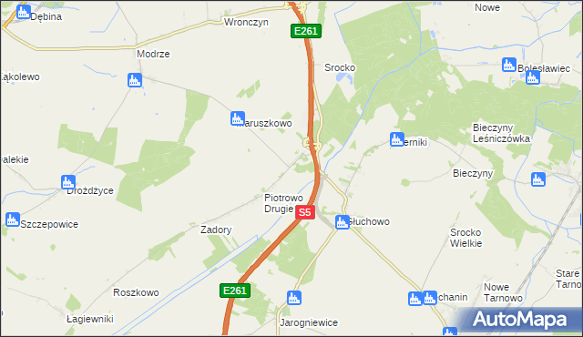 mapa Piotrowo Pierwsze, Piotrowo Pierwsze na mapie Targeo