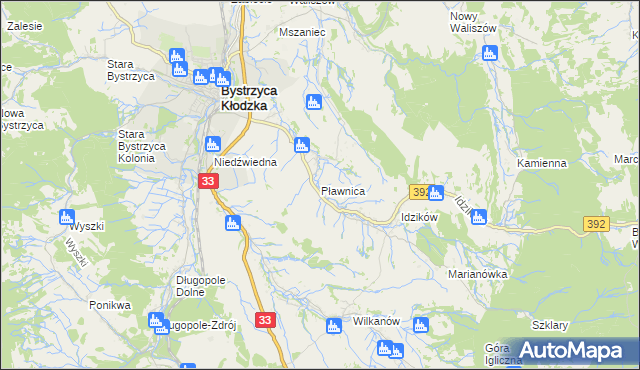 mapa Pławnica, Pławnica na mapie Targeo