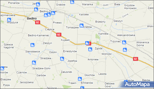 mapa Plecka Dąbrowa, Plecka Dąbrowa na mapie Targeo