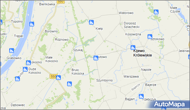 mapa Płutowo, Płutowo na mapie Targeo