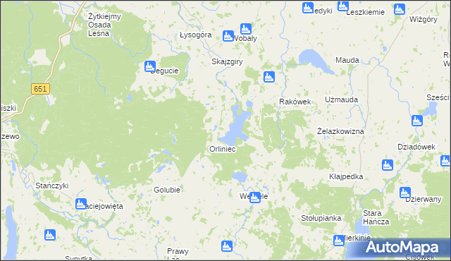 mapa Pobłędzie, Pobłędzie na mapie Targeo